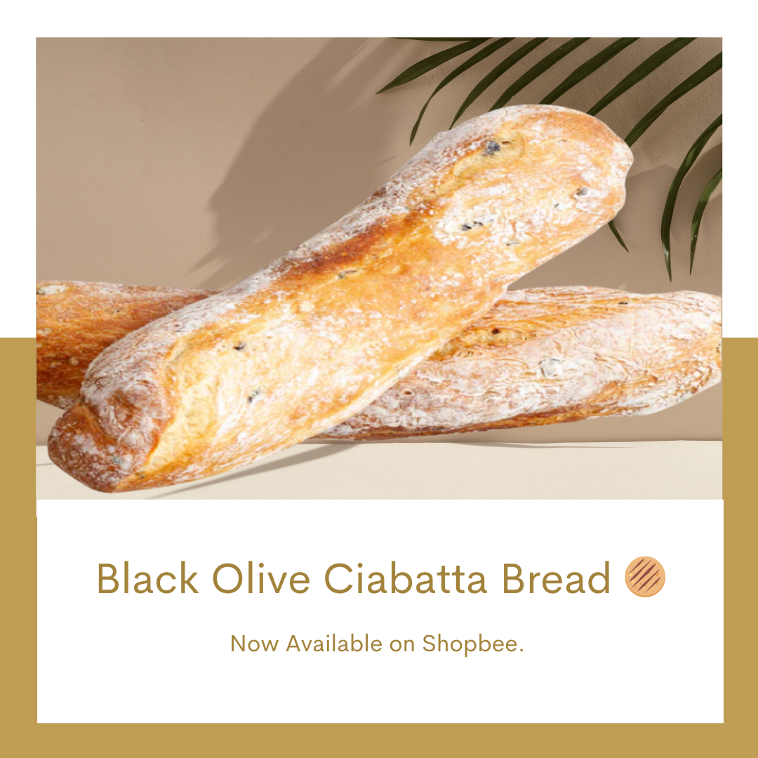 Black Olive Ciabatta Bread 🫓