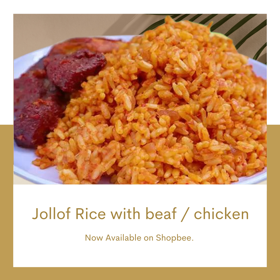 Jollof Rice with beaf / chicken