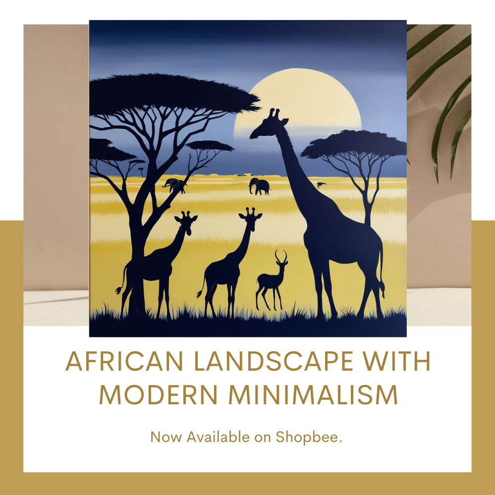 African Landscape with Modern Minimalism