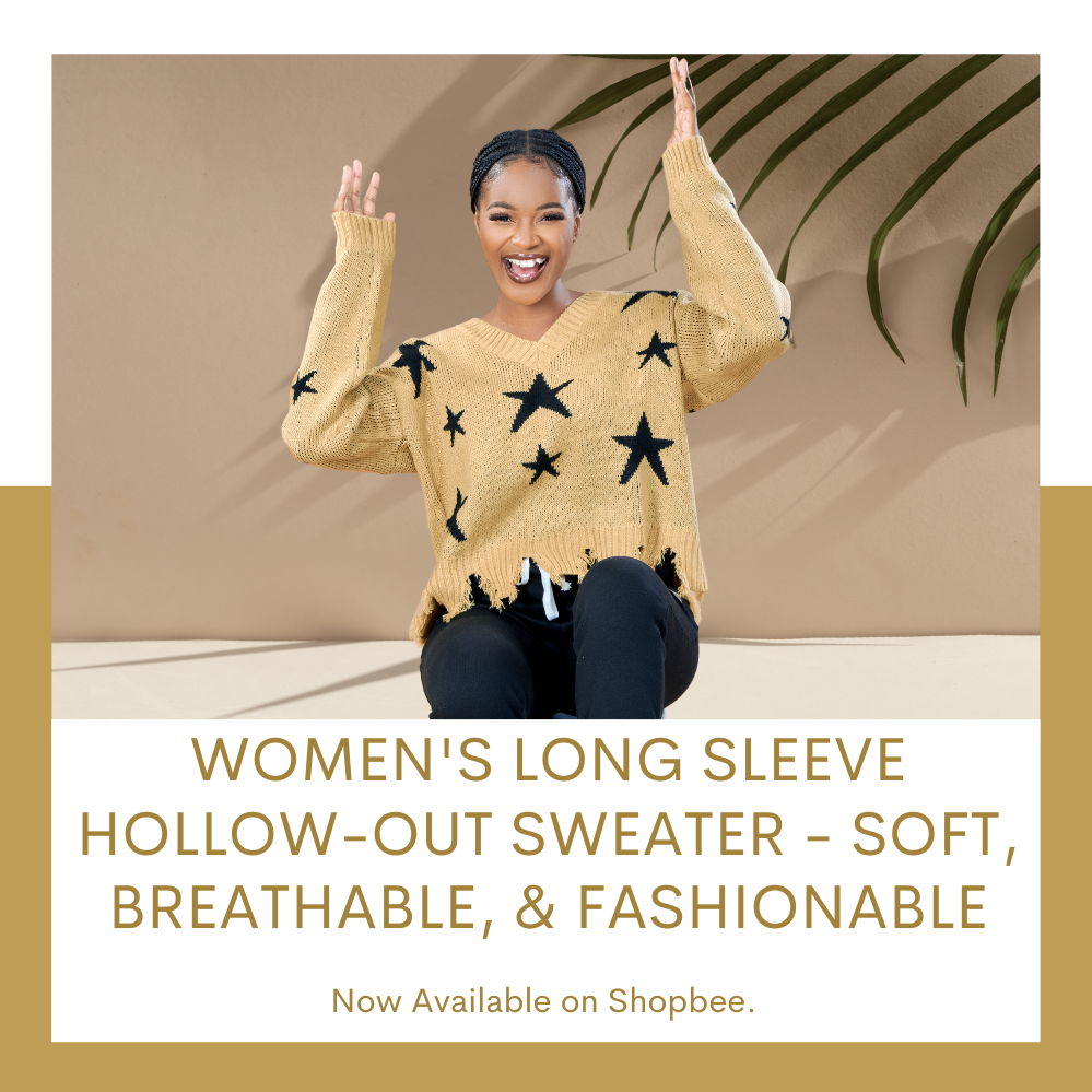 Women's Long Sleeve Hollow-Out Sweater - Soft, Breathable, & Fashionable