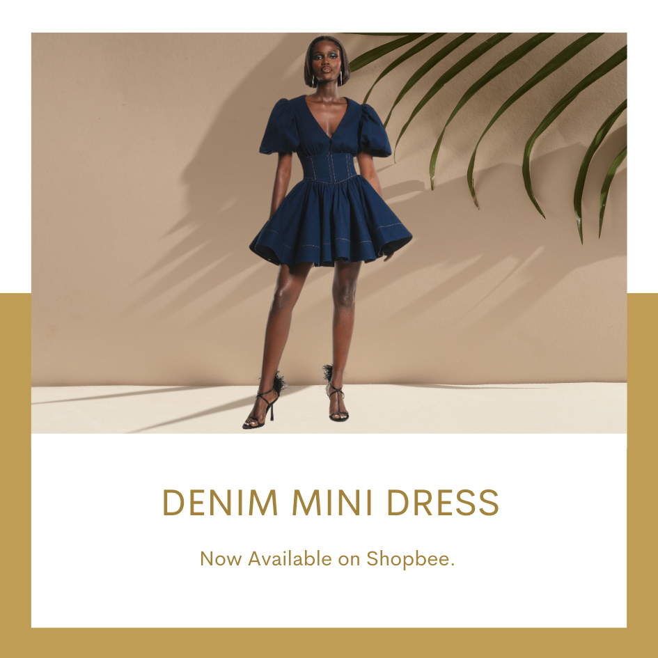 DENIM MINI DRESS