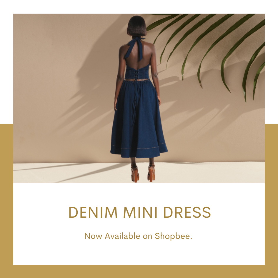 DENIM MIDI DRESS