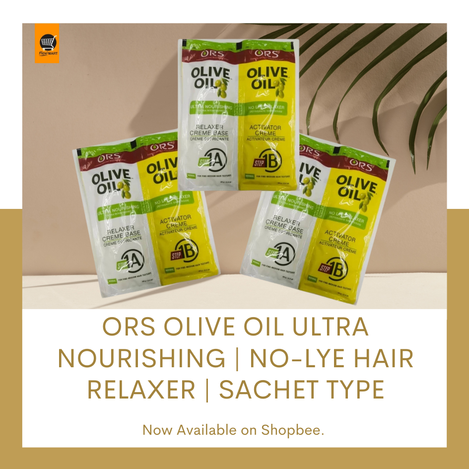 ORS Olive Oil Ultra Nourishing | No-Lye Hair Relaxer | SACHET TYPE