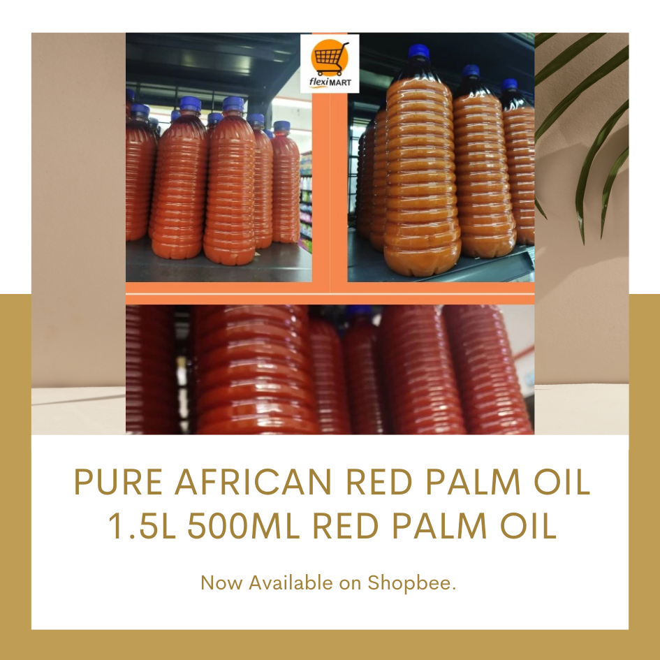 Pure African Red Palm Oil 1.5L 500ML RED PALM OIL