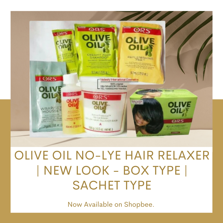 Olive Oil No-Lye Hair Relaxer | New Look - Box Type | Sachet Type