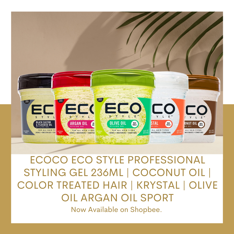 ECOCO Eco Style Professional Styling Gel 236ML | Coconut Oil | Color Treated Hai