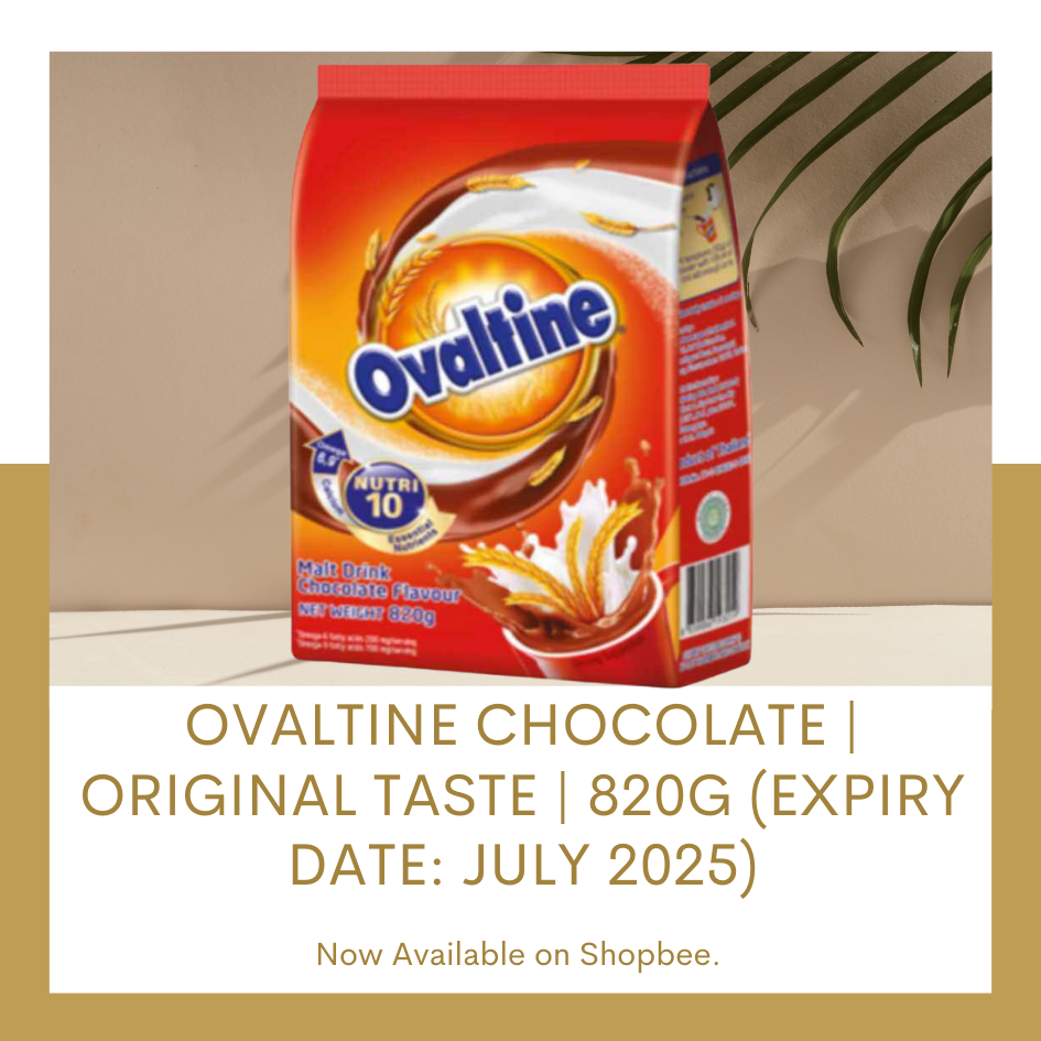 Ovaltine Chocolate | Original Taste | 820g (Expiry Date: JULY 2025)